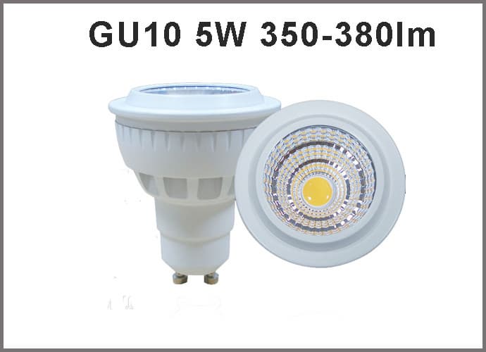 High quality 5W CRI80 AC85_265V LED Spotlight GU10 350_380lm